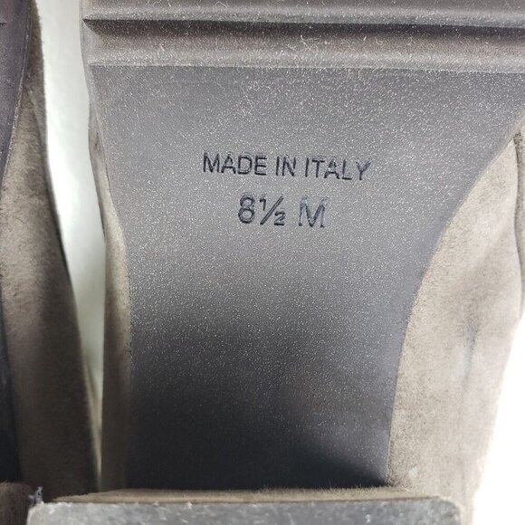 Sesto Meucci Foss Ankle Boot Womens 8.5 Beige Suede Back Zip Made in Italy - Picture 9 of 11